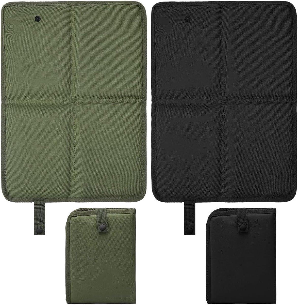 Set van 2 opvouwbare zitkussens voor buiten, 37 cm x 30 cm, voor tuin, camping, picknick en wandelen