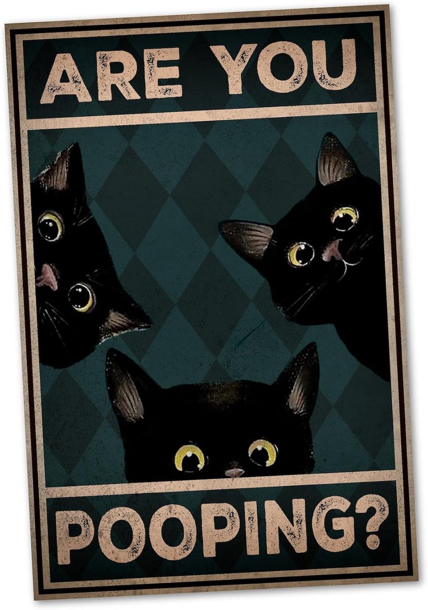 You Pooping bord grappig cadeau-idee - voor toilet en badkamers - 20 x 30 cm Forex in 3 mm dikte