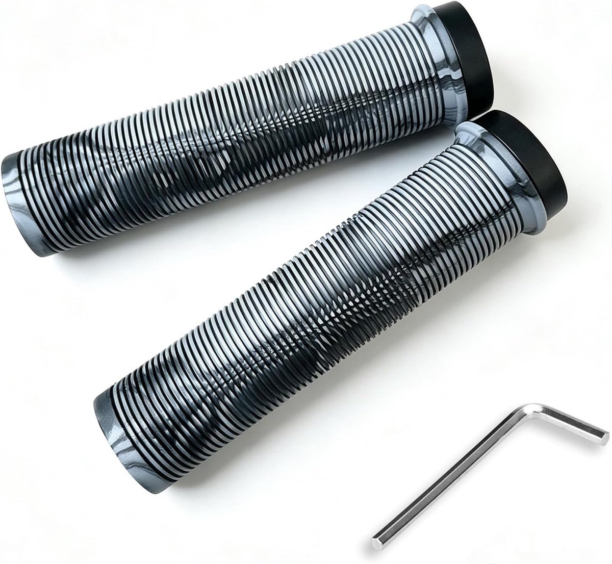 22 mm fietsstuurgrepen, fietshandgrepen met lock-on, antislip stuurgrepen voor mountainbike, BMX en scooter