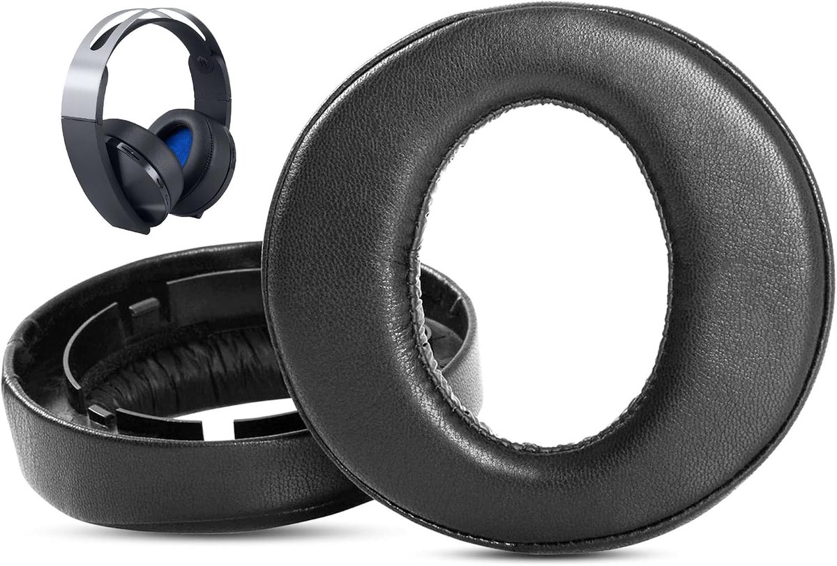 oorkussens vervanging compatibel met Sony PS4 Playstation Platinum Wireless Playstation 4 CECHYA-0090 Hoofdtelefoon oorkussens met zachter eiwitleer/geheugenschuim