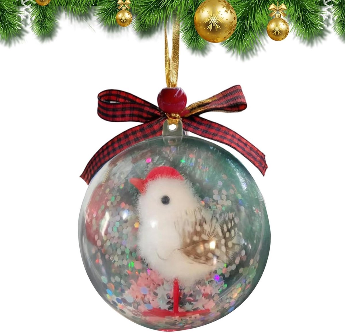 Versieringsballen 9 Centimeter Vogel Souvenir