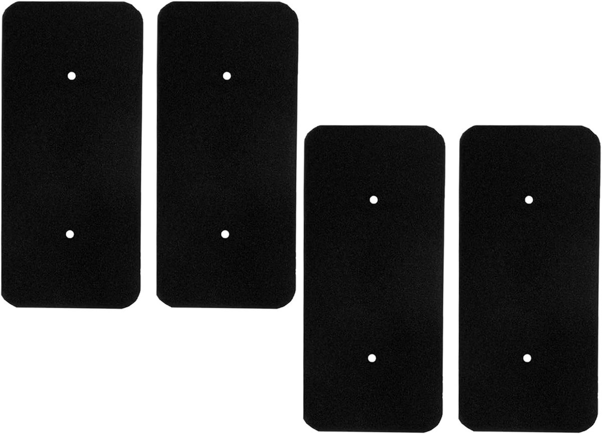 4 stuks drogerfilter, reserveonderdelen, sponsfilter, accessoires, schuim, 275 x 125 x 10 mm, filterspons, drogerfilter, pluisfilter, voor Hoover Candy 40006731, wasdroger, warmtepompdroger