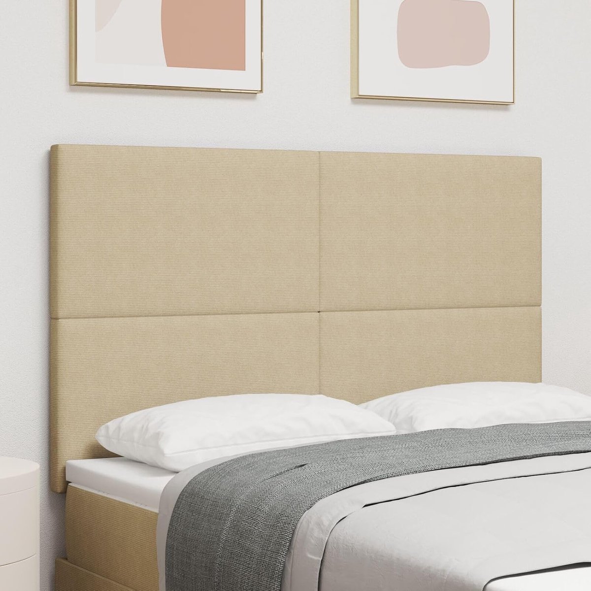 Plain Design Lichtgroen Grijs 140 cm Corduroy Stof