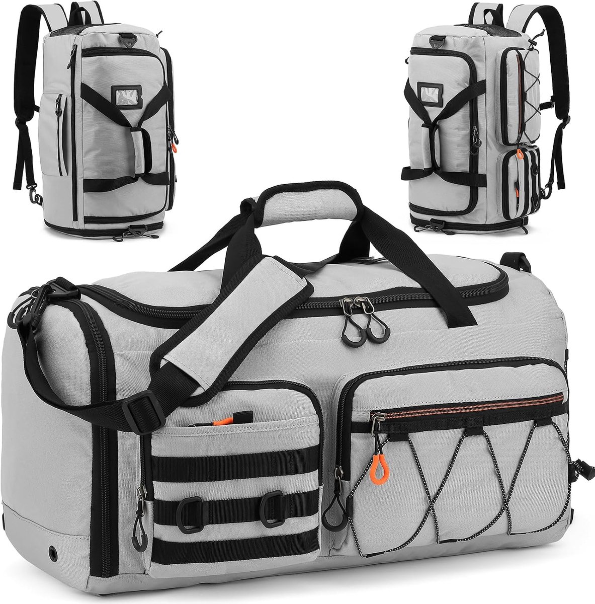 Sporttas voor heren, Grijs, Reizen, Sport, Camping, Wandelen