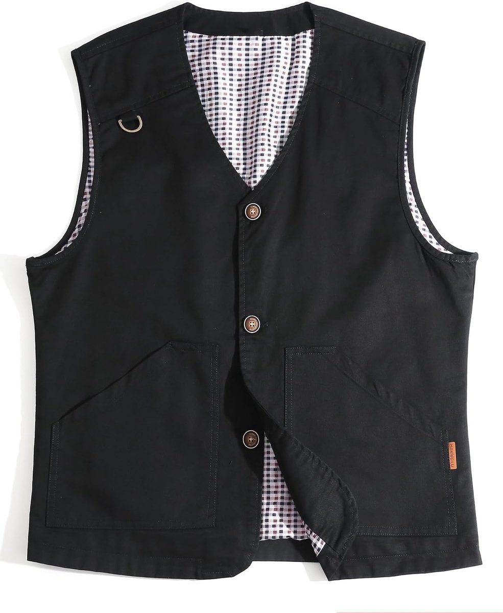 Outdoor Sportvest Vissen Vest Outdoor Jas Lichtgewicht Ademend Mouwloos Jas Vrije tijd Camping Vest Jacht Journalist Fotografie Zwart, S, Zwart, S