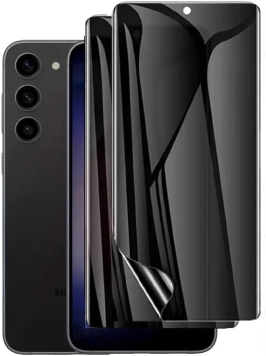 2 stuks anti-spion hydrogelfolie voor Samsung Galaxy A35 5G 6,6 inch (16,6 cm), privacy-beschermhoes TPU displaybescherming, anti-peeping, geen gehard glas