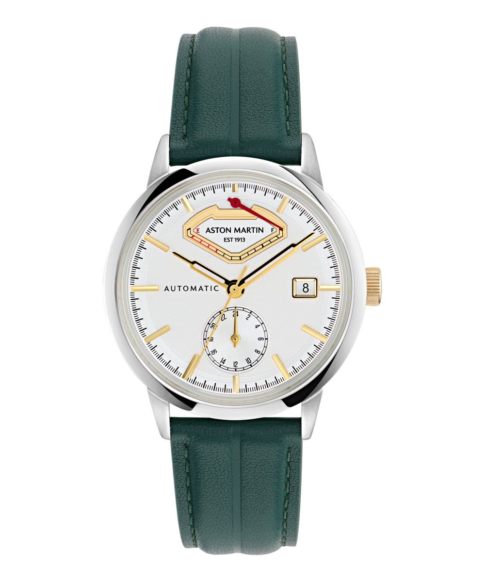 Aston Martin Aml Timeless TS3 MTTS3F603 Horloge - Leer - Groen - Ø 40 mm