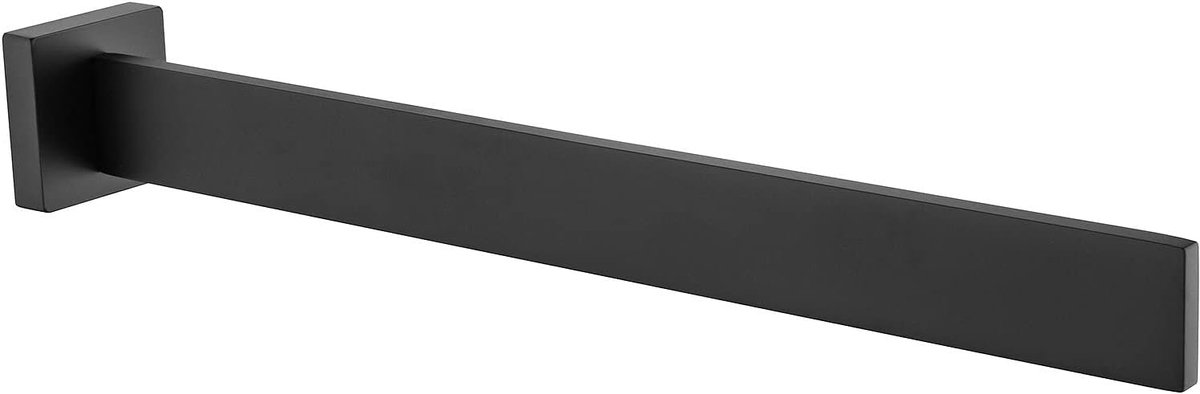 Handdoekstang HH39 roestvrij staal - handdoekstang voor wandmontage - kleur selecteerbaar, Kleur:Zwart (mat)