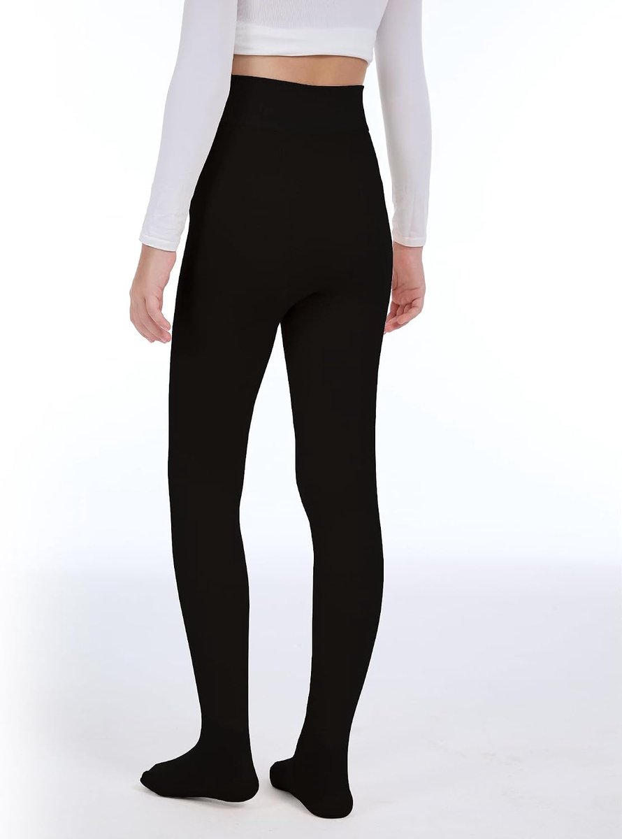 Panty voor Meisjes Thermische Winterpanty voor Kinderen Hoge Taille Ondoorzichtige Panty met Fleecevoering 3-11 Jaar