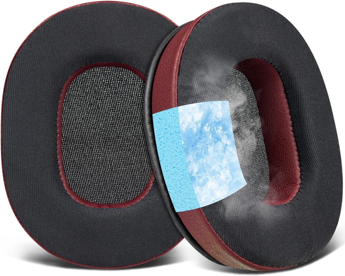 Vervangende Cooling Gel Oorkussens voor On-Ear Hoofdtelefoons, Ademend IJszijde Stof, Hoogwaardige Geheugenfoam