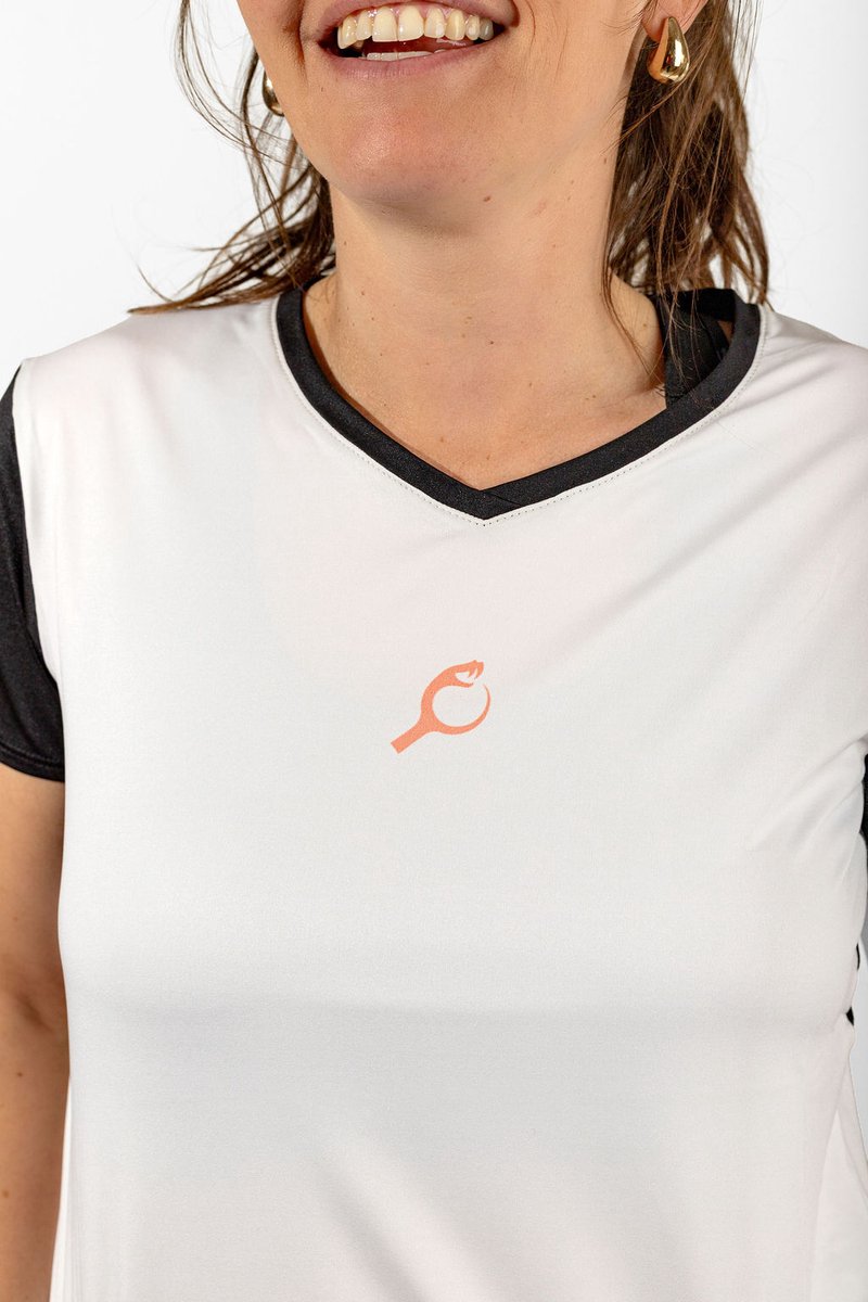 PUNTAZO Padel T-shirt Dames Sportshirt Large oranje Korte mouw