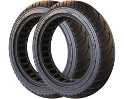 2pcs 8.5 Inch Massieve Band voor Xiaomi M365 en PRO Elektrische Scooter Scooter, Ducati, Lexgo, Vivobike, Massief Rubber Wiel, Zacht, Vervanging voor/achter (Zwart 2pcs)