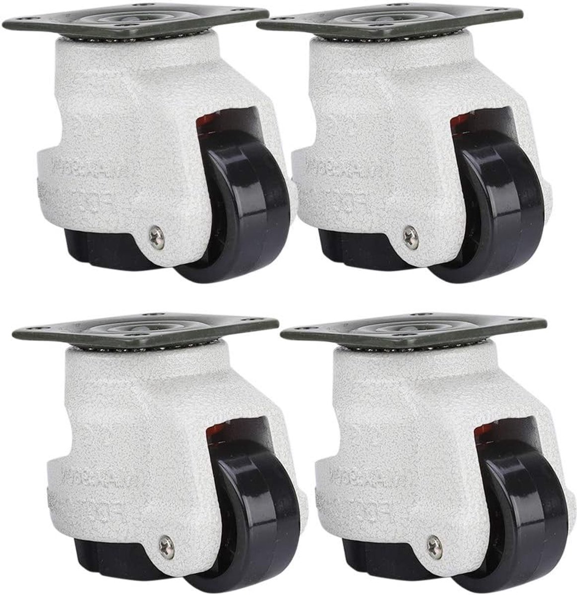 Leveling Caster 4 Stuks - Zware Belasting 150 kg - Inklapbare 1,5" Wielen - Voor Industrieel Gebruik
