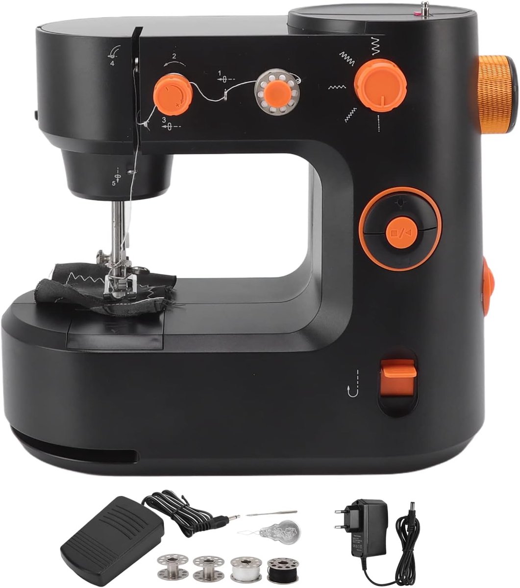 Naaimachine kleine multifunctionele draagbare naaimachine - 100 tot 240 V - voor beginners - geschikt voor thuisgebruik