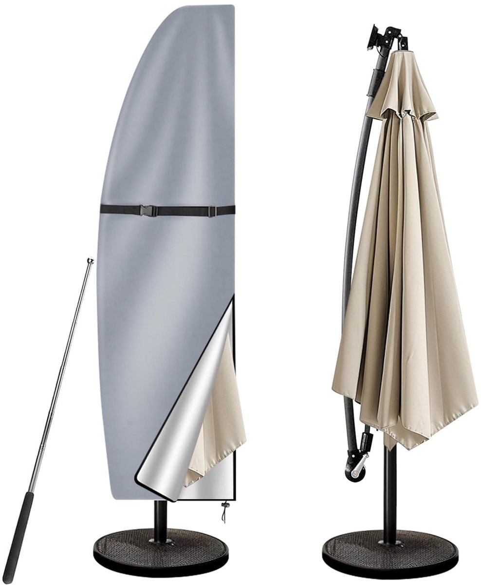 Famanu Parasolhoes voor parasol van 2-3 m (205 x 25/57/48 cm) wit