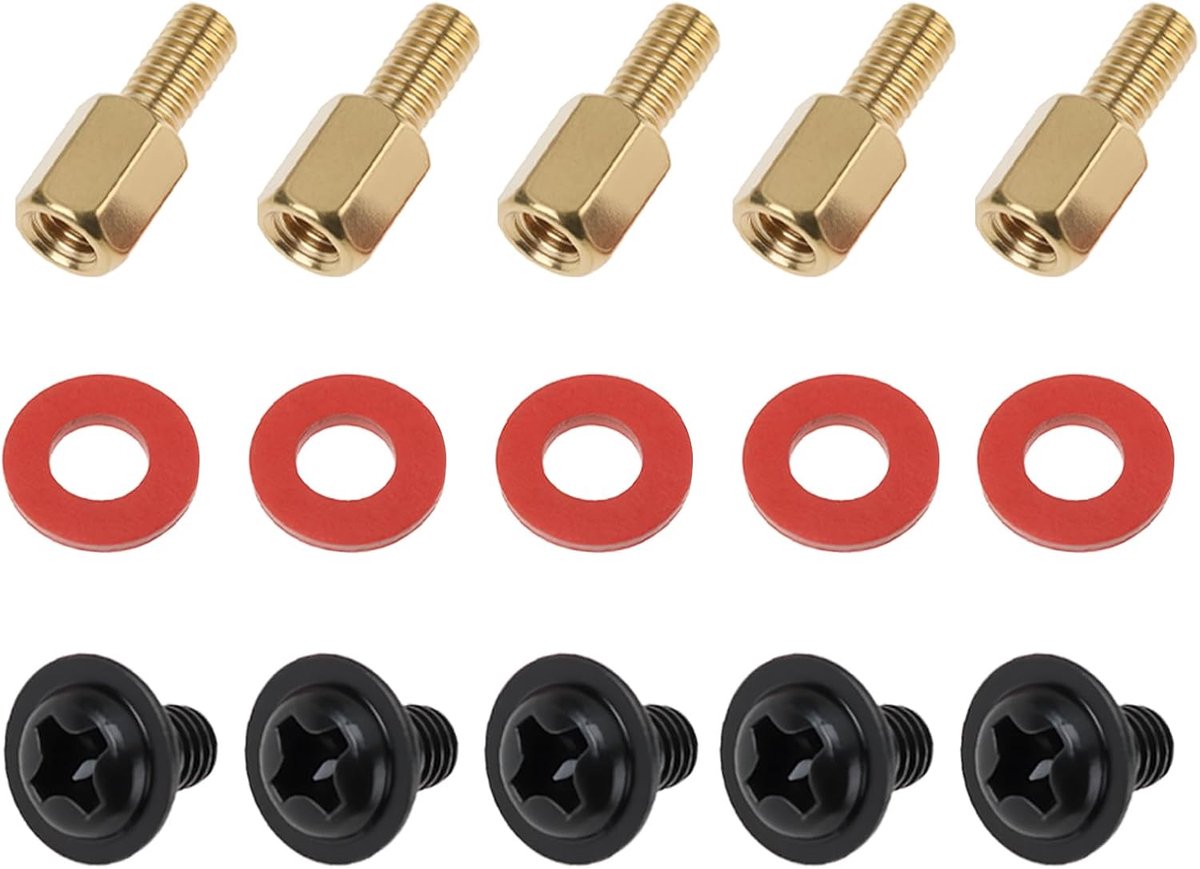 30Pcs Case Motherboard Screw Kit M3 PC Motherboard Riser for Desktop Computer