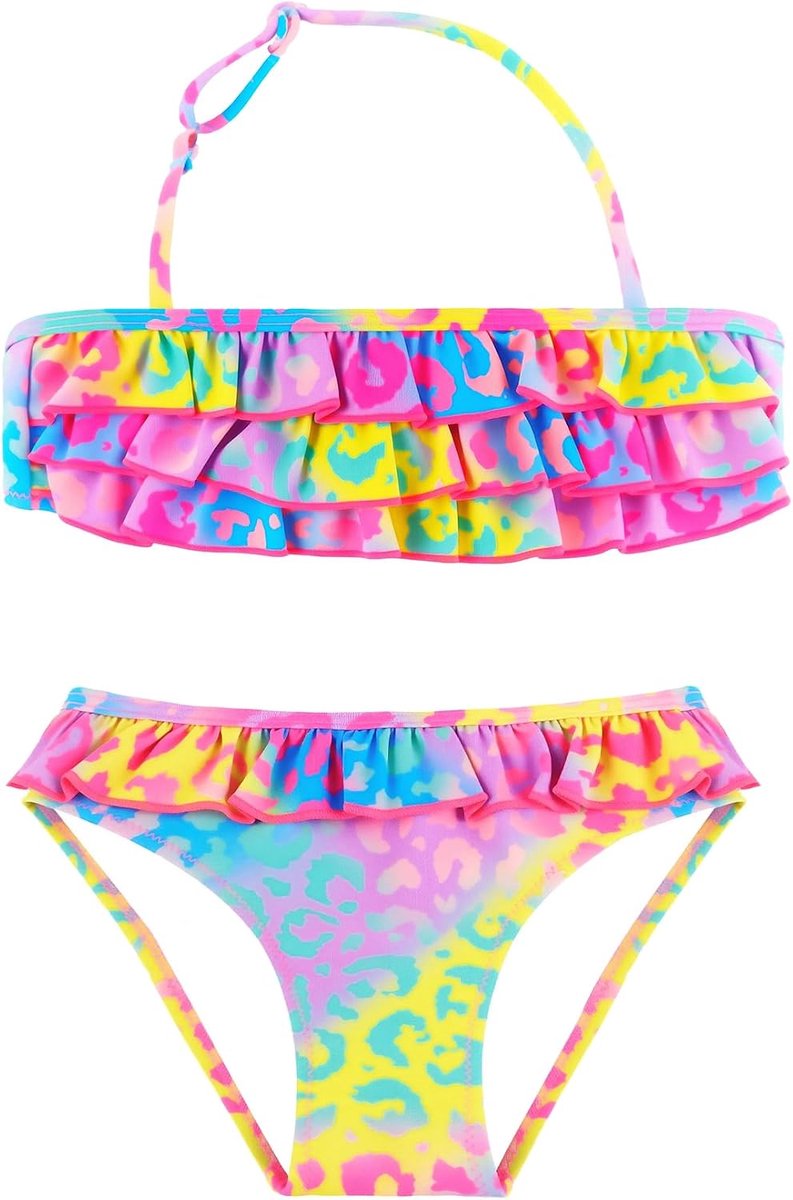 Zwempak, tweedelig bikinisetje, tankinisetjes, zwempak voor meisjes van 2-14 jaar