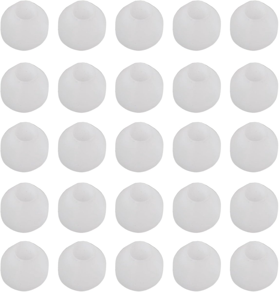 20 stuks penbussen, witte antiaanbakstiftbussen voor CA Finishing pendraaien (0,43/11 mm hoogte, 0,55/14 mm diameter)