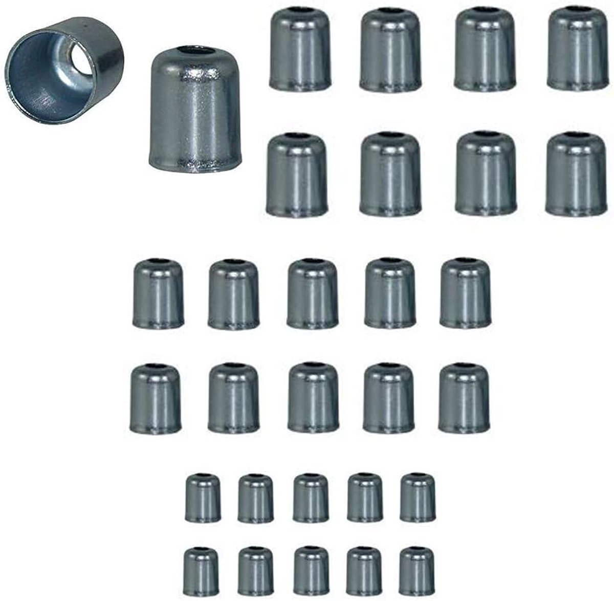 30 x kabelhulzen voor motorfiets, fiets, 5,5 mm, 6 mm, 7 mm, staal, universeel, motor, doe-het-zelf