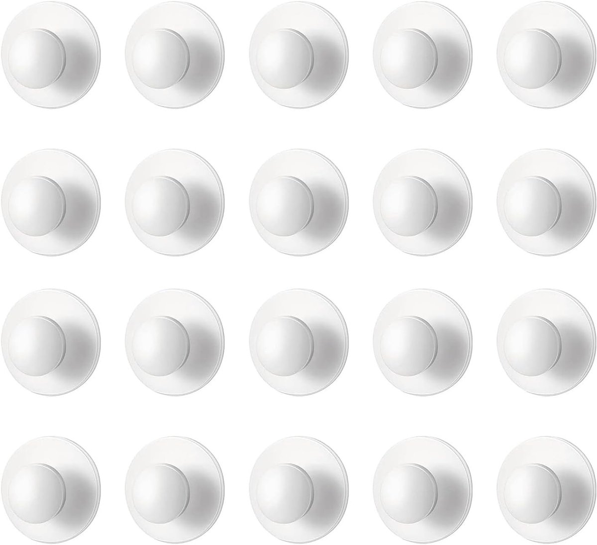 20 Stuks Plastic Ronde Ladeknoppen, Zelfklevende Kastgrepen voor Keuken, Badkamer en Spiegels, Eenvoudig te Installeren, Duurzaam en Stijlvol Ontwerp, Ideaal voor Meubelrenovatie