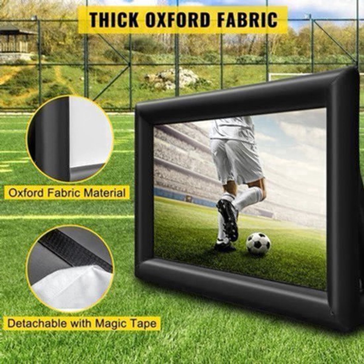Beamer Scherm - Projector Doek - Projector Scherm - Projector Screen - Projector Scherm voor Beamer - Home Cinema Thuisbioscoop - Draagbare Beamer - 250in - 16:9 - 210D Oxford Fabric