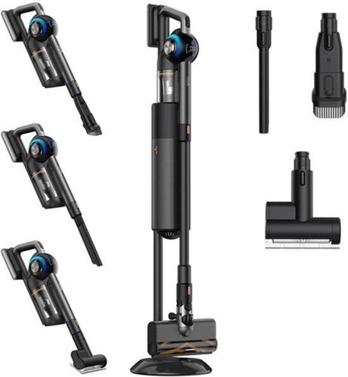 Draadloze Stofzuiger – Snoerloze Zuiger – Handstofzuiger – Stofzuigrobot – Automatisch Reinigingsstation – 2,5 Liter Reservoir – 215AW Zuigkracht