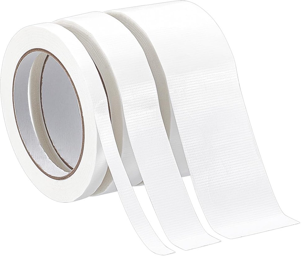 Dailygoods- Boekbindtape Set - 5 Rollen - 10 mm/25 mm/50 mm Breed - Polyethyleen - Boekrestauratie - 20 m/Rol - Reparatietape