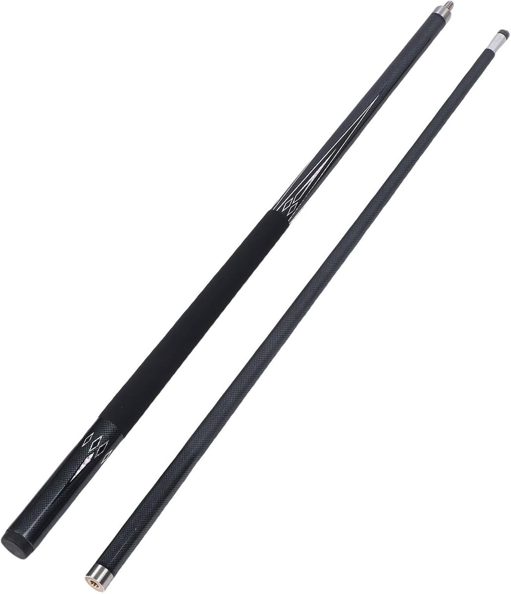Dailygoods- Biljartstok Koolstofvezel - 13 Mm Tip - Antislip Grip - Lichtgewicht - Schokbestendig - Premium Prestaties - Poolkeu