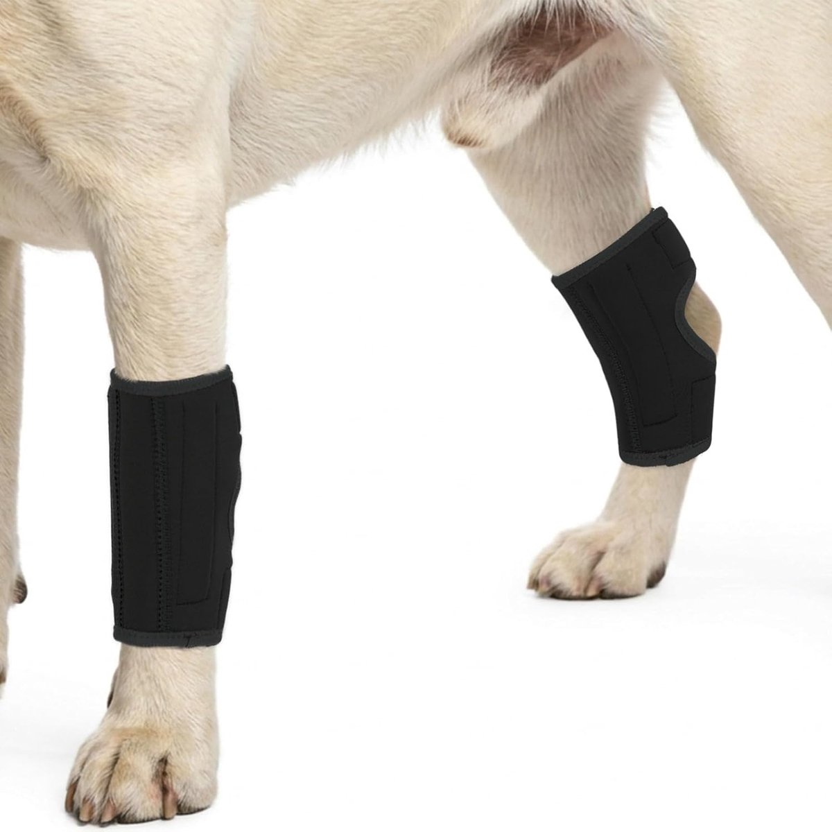 2 stuks hondenbeenbrace achterhock, verstelbare hond achter/voorbeen beschermer & ondersteuning wrap achterbeen brace anti-lik stabiliteit kniebeschermer lijdt vermoeidheid letsel stabiliseren