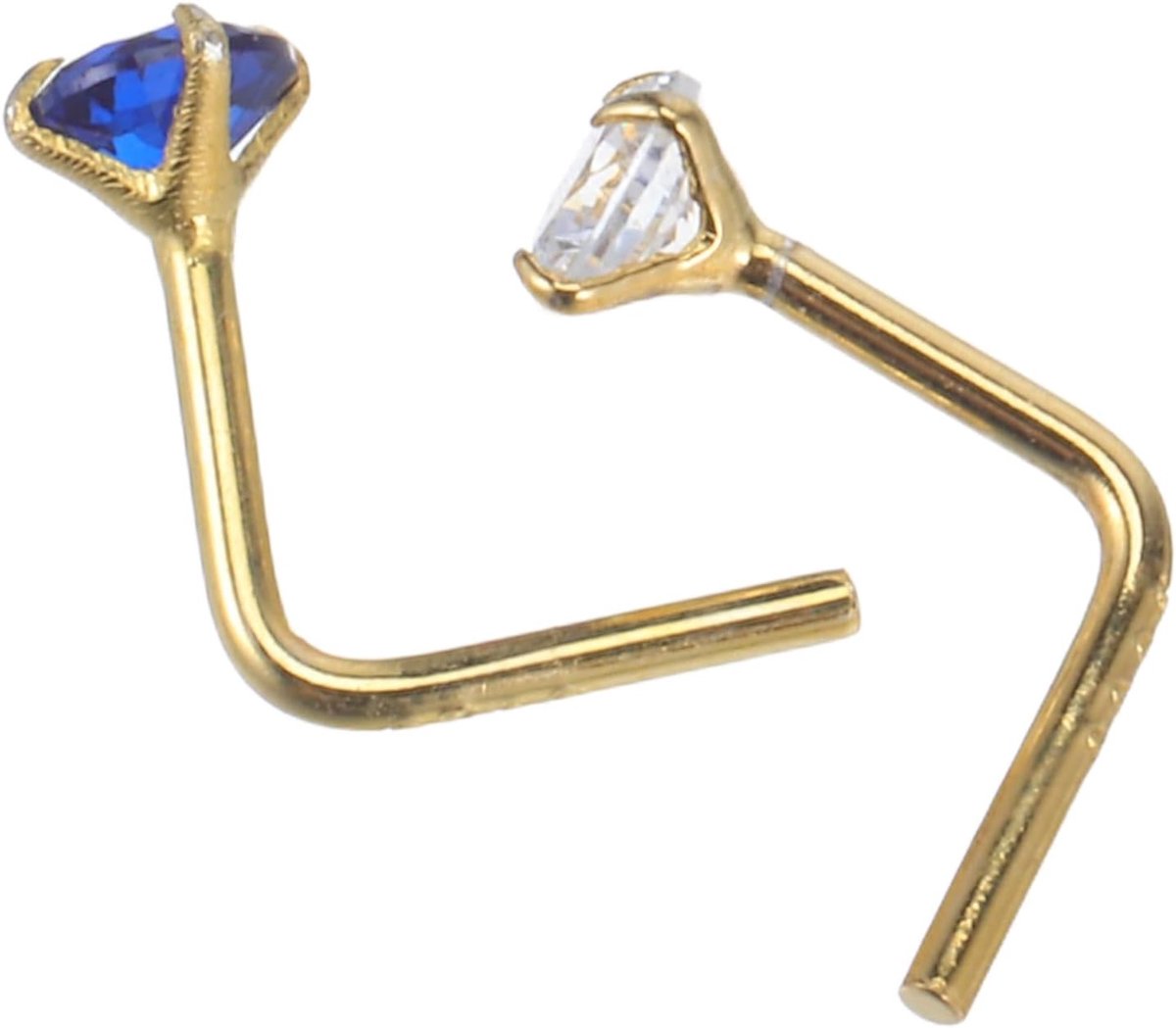 2 Stuks Zilveren Neusringen met Ronde Witte Zirkoon Hypoallergene Neuspiercing Sieraden voor Vrouwen Comfortabel Veilig voor Gevoelige Huid Duurzaam Stevig voor Dagelijks Gebruik