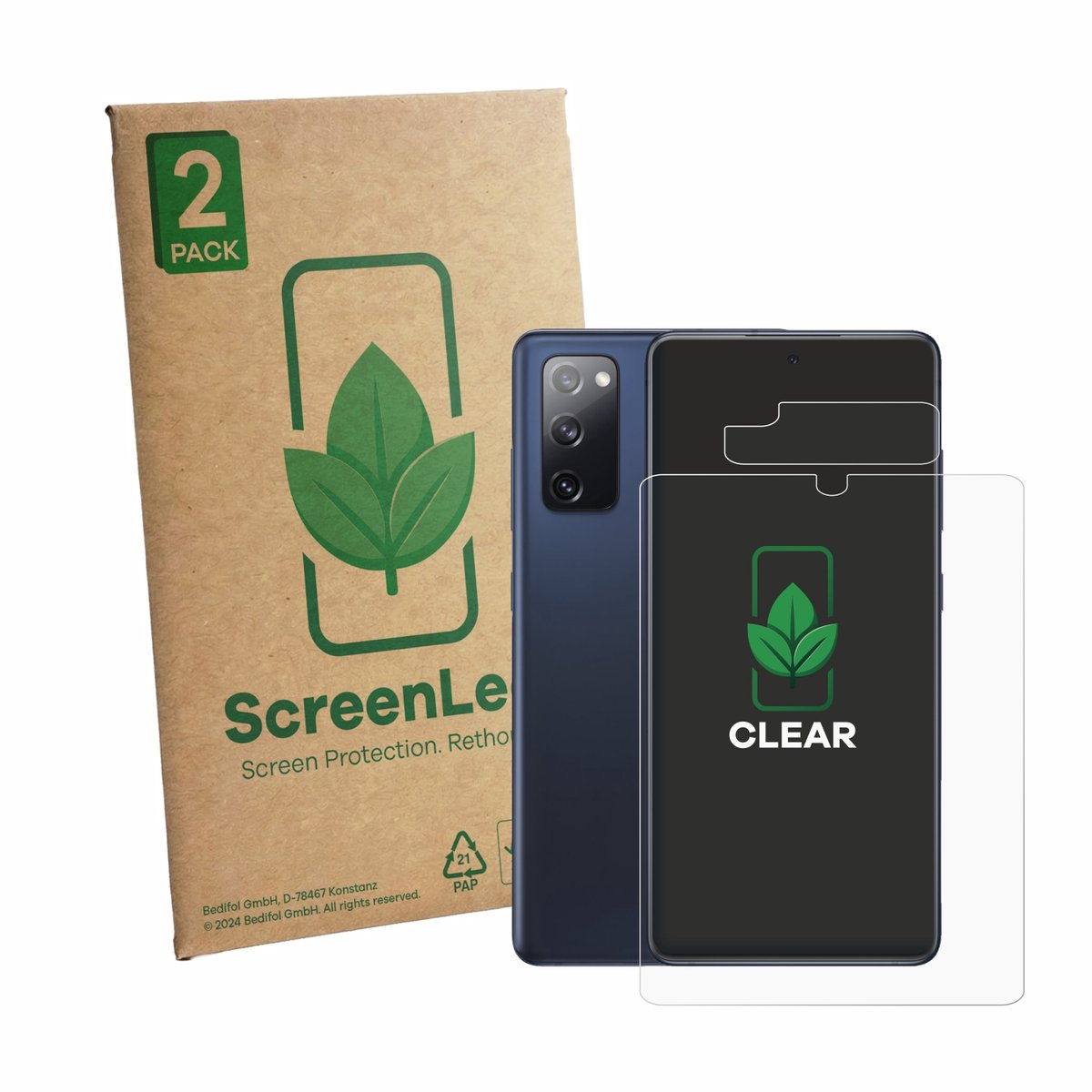 2 Stuks Screenprotector voor Samsung Galaxy S20 FE (Voor+Camera) - Hoogwaardige Beschermfolie transparant