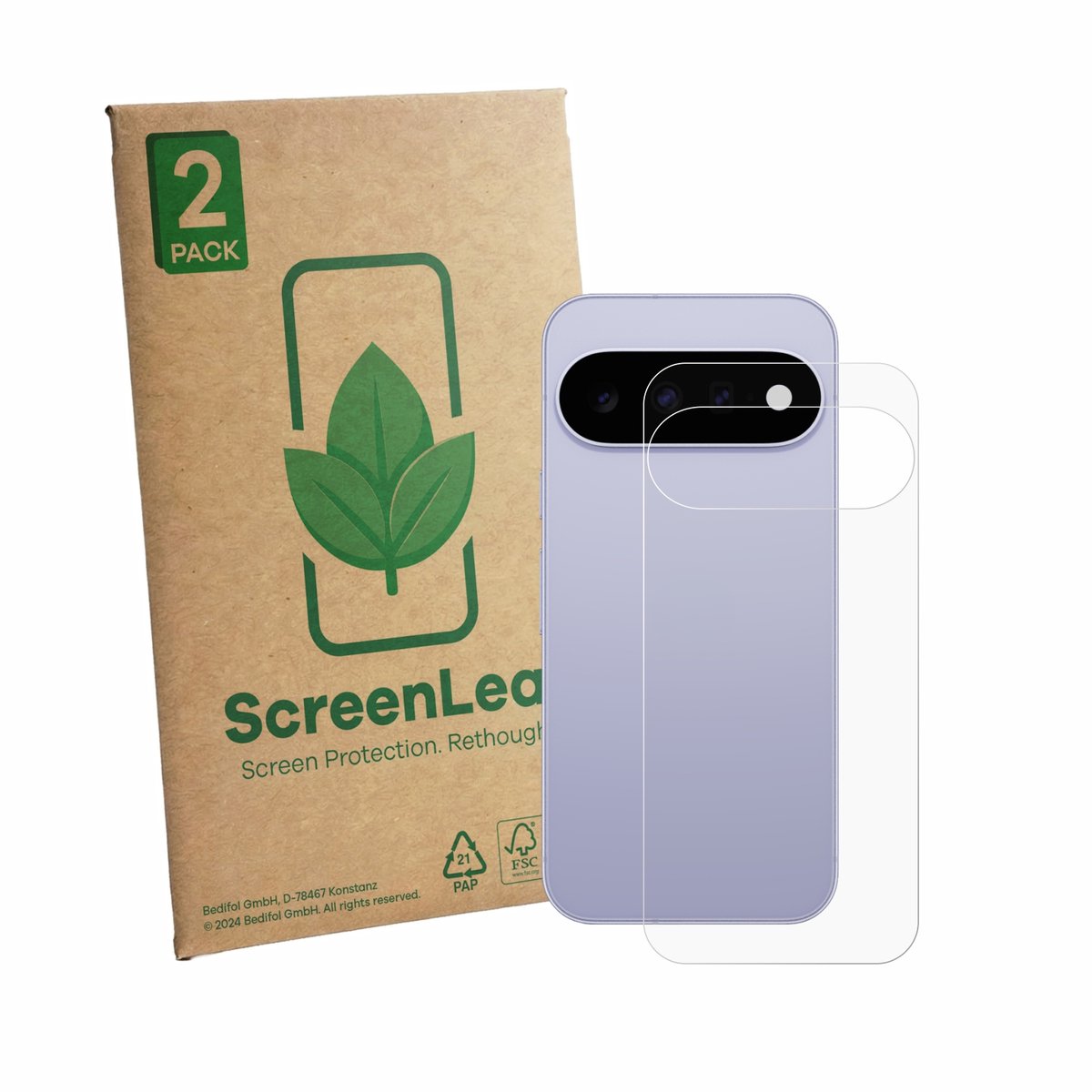 2 Stuks Screenprotector voor Google Pixel 11 (Achterkant) - Hoogwaardige Beschermfolie transparant