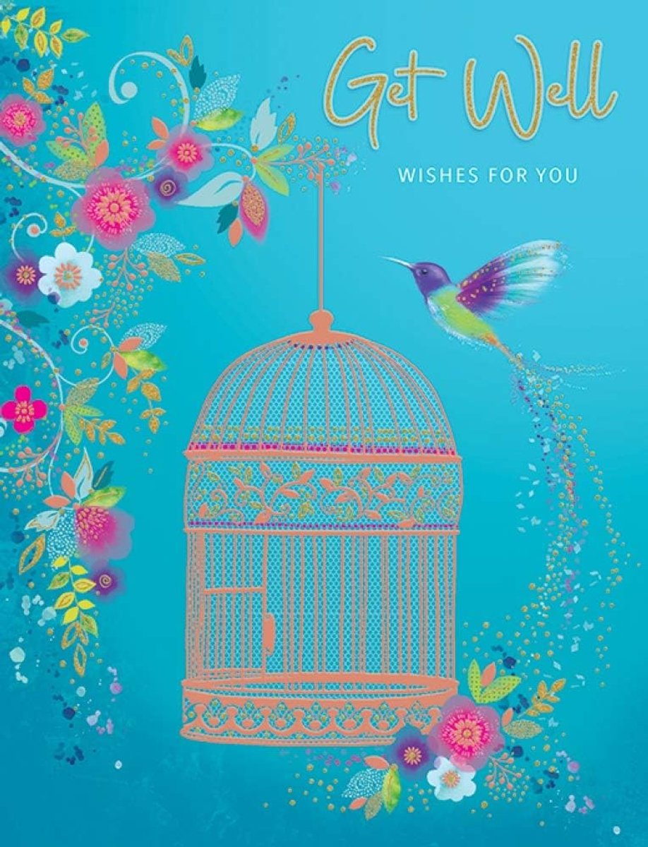 Occasion Card Get Well - 8 x 6 inch - Piccadilly Greetings