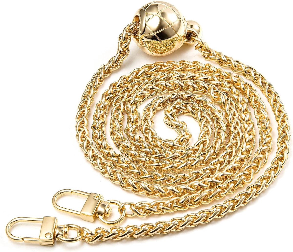 Shine Zakketting, 120 cm, draagriem, ketting, verstelbare kettingriem voor damestassen, tashengsels, ketting voor handtassen, schoudertas