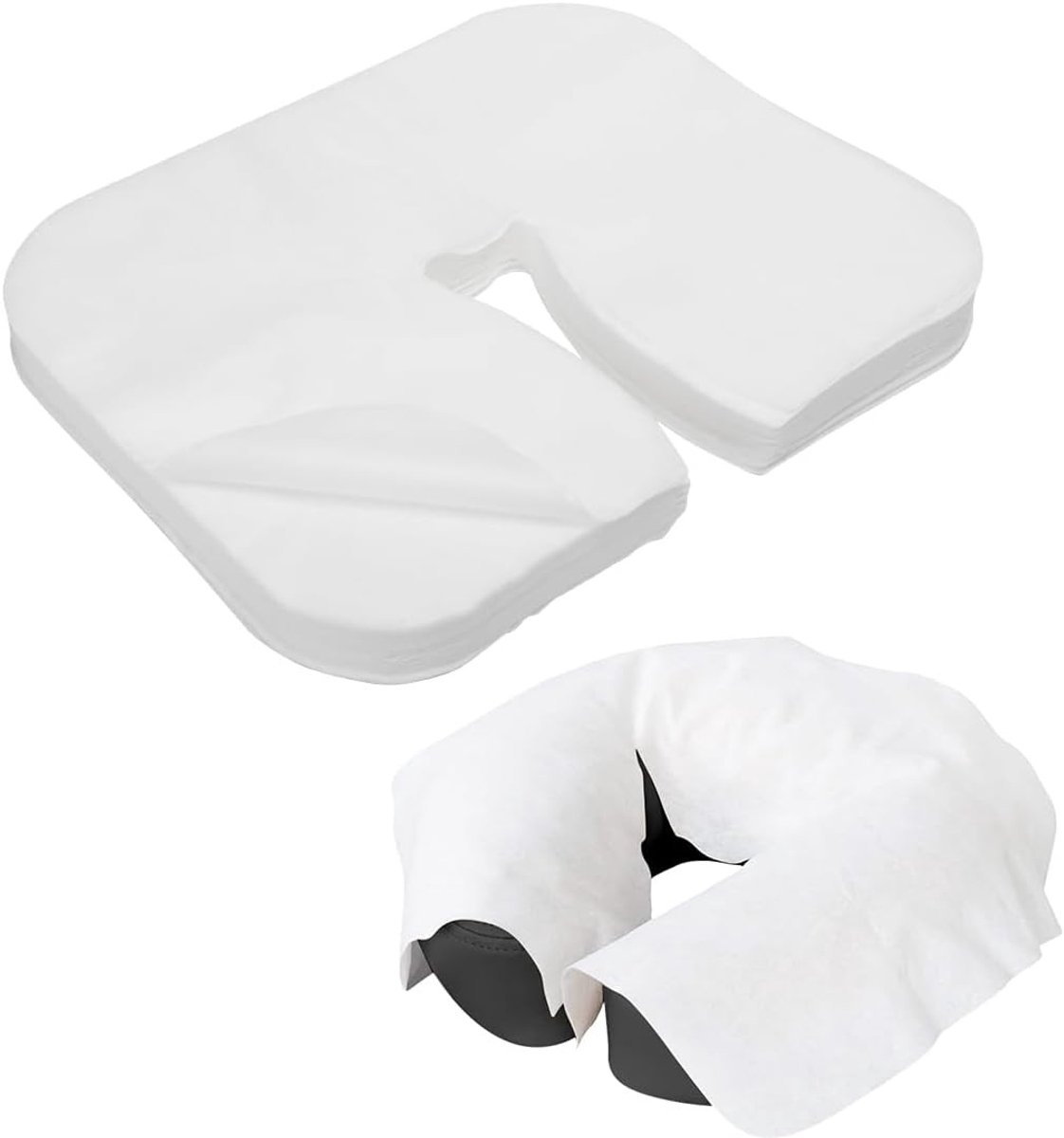 Comfortabel en Hygiënisch Gezichtskussen voor Massagestoelen, 36 x 27 cm, Perfect voor Behandeltafels en Hoofdkussens met Neusopeningen van Fleece
