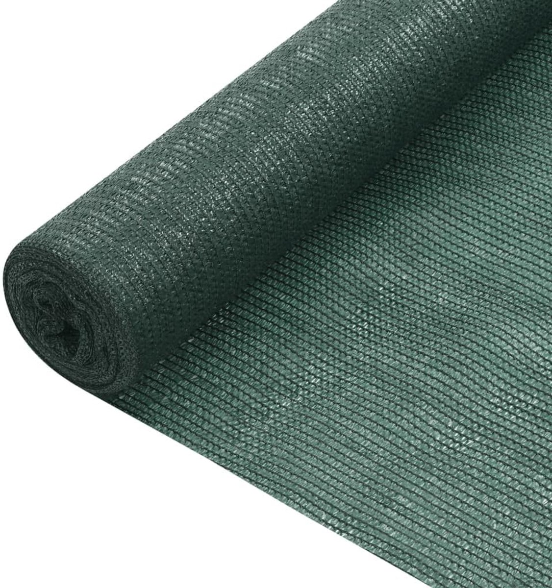 Inkijkbeschermingsnet van HDPE, 1,2 x 10 m, groen, uv-bestendig, schimmelbestendig, duurzaam voor tuin, balkon of terras, op maat te snijden