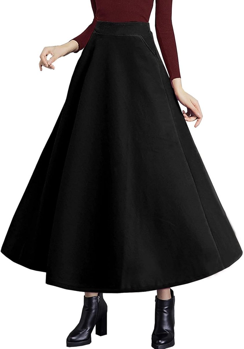 Damesrok, hoge taille, elegant, geplooid, midi, lang, zomer, casual, chic, kantoor, vintage, modieus, potlood, A104