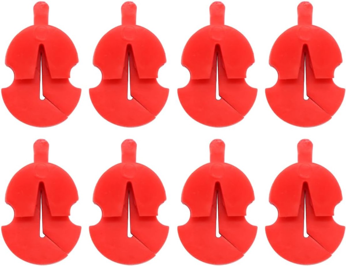 8 stuks demper voor viooloefeningen, geluiddemper, vioolinstrumentaccessoires, altvioolbrug, rood