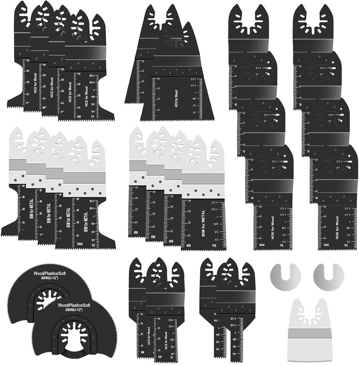 31 STKS Multi Tool Blade Set, Oscillerende Zaagbladen