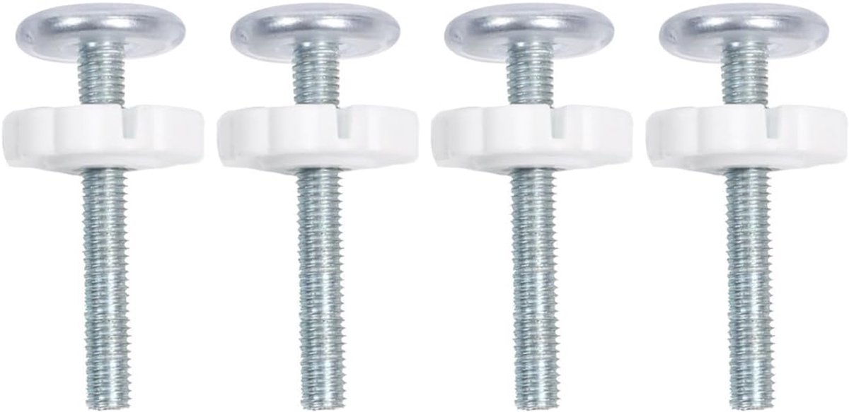 4-Pack M10 Veiligheidspoort Spindelbouten Traphekje Druk Fit Reserveonderdelen Set Wit 10CM