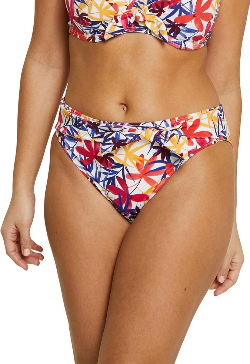 Complexe Island Dream Badpak, middelhoge maat voor dames, Witte bloemen, 40/42 NL
