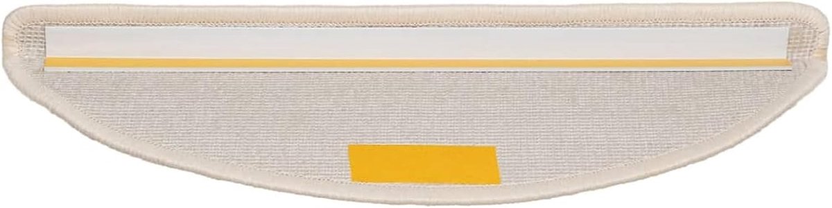 Trapmatten, wit, 56 x 20 cm, geluidsdempend, antislip en warme traptreden, mattenset voor treden, 100% PP, getuft, 700 g/m2