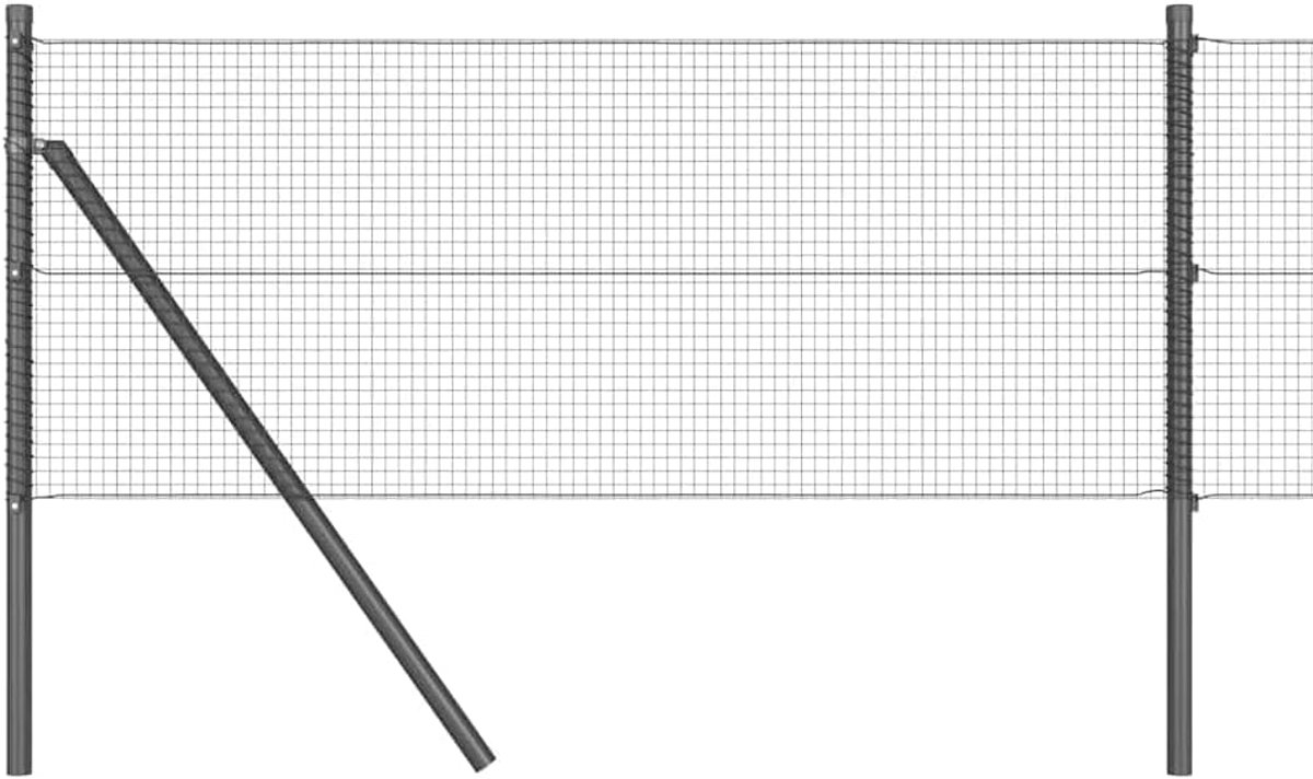 Palen grijs 25 x 0,5 m 16 x 16 mm net voor tuin en terras