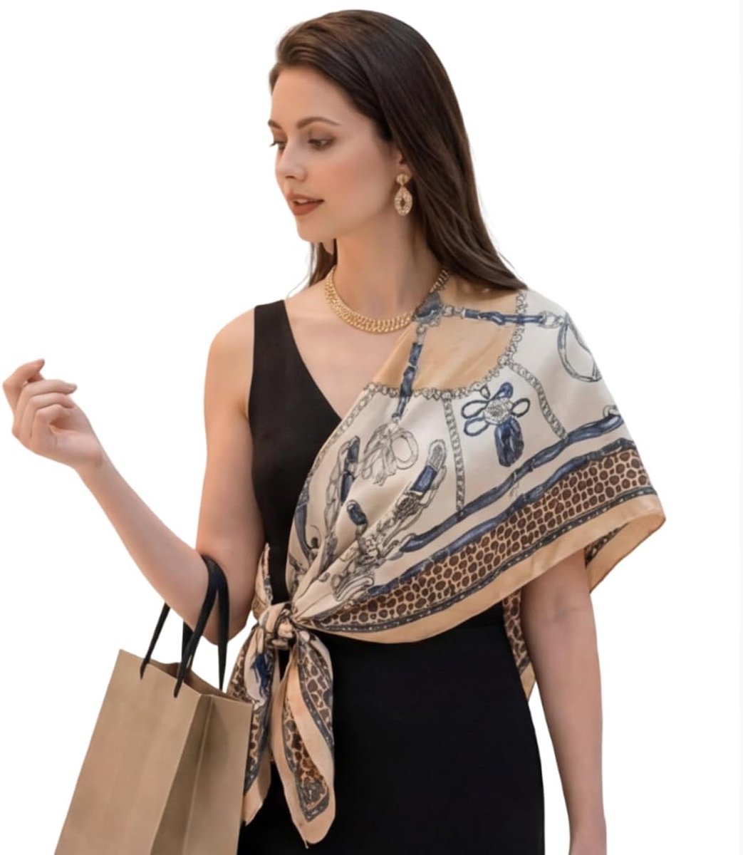 Dames zijden doek roze klassieke halsdoek zijde chiffon sjaal formele gelegenheden doek omslagdoek licht 90x90cm bandana zijden sjaal geschenk stola dochter moeder