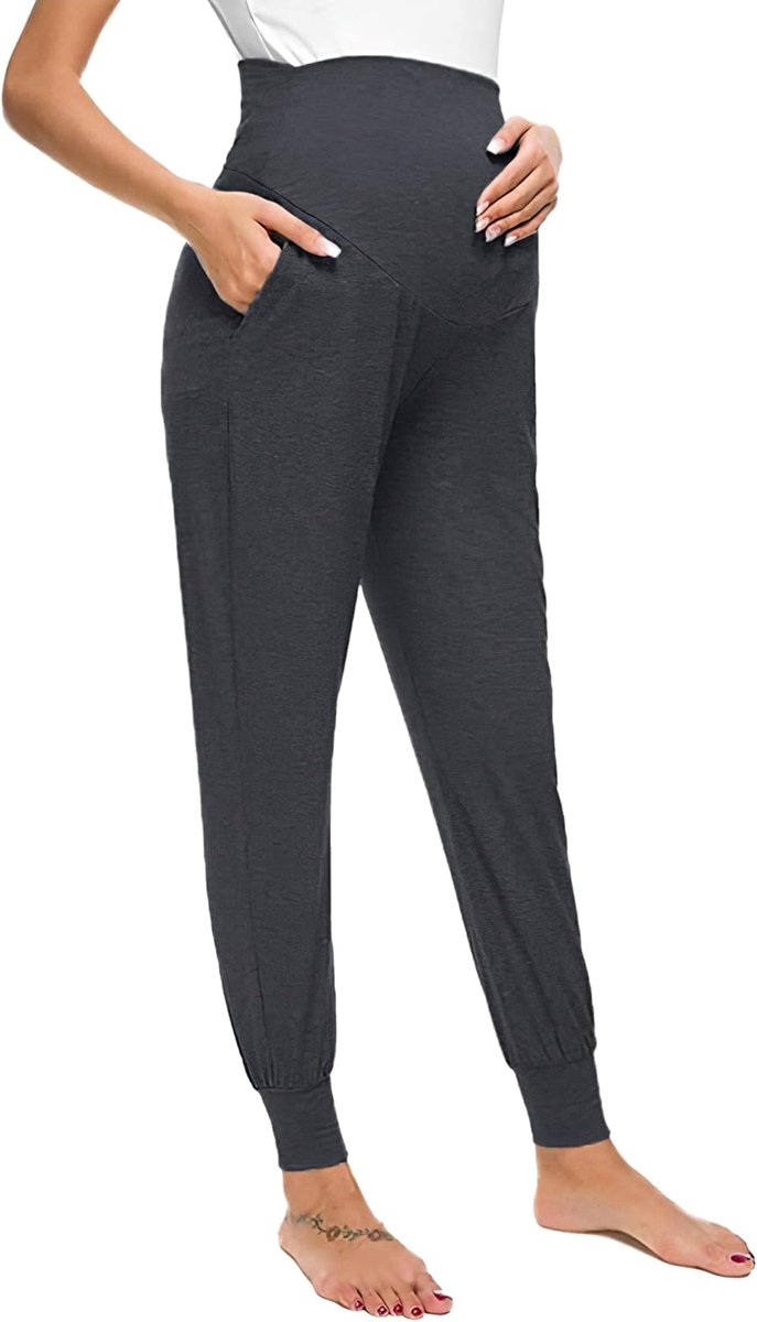 baggy vrijetijdsbroek voor zwangere vrouwen, zwangerschapspyjama, joggingbroek, lange broek, yogabroek, dames