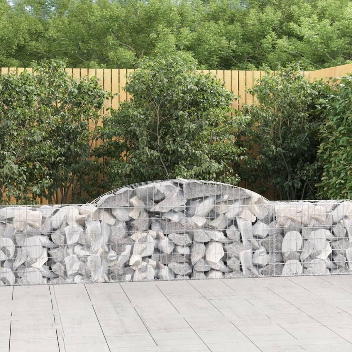 Manden voor schanskorven, 3 stuks, 300 x 30 x 60/80 cm, verzinkt ijzer