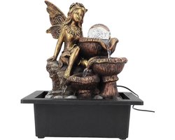 Waterfonteinen Binnenfontein USB Stille Pomp Verhoog de Luchtvochtigheid Decoratief met LED-licht Zen-meditatie voor Binnen Desktopfontein voor Thuiskantoor