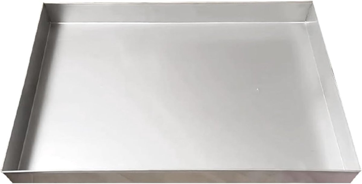 Edelstahl Wasserauffang Pflanzwanne Auffangwanne Rechteckig Tropfschale Zum Sammeln und Ablassen von Wasser Edelstahlwanne Auch for Kfz Grill Gastro(80x90cm(32x36in))