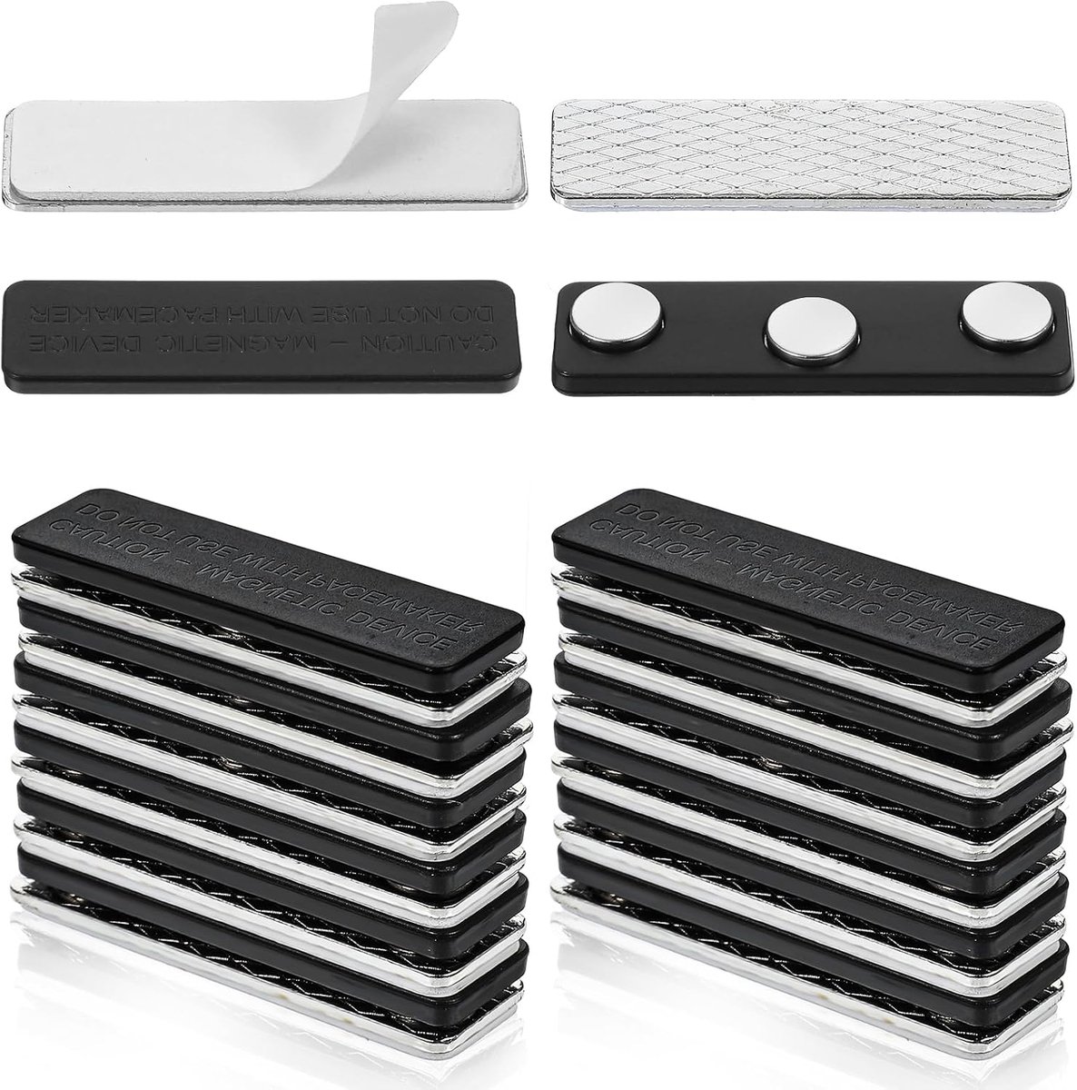 12 paar magnetische gordijnhouders met lijm voor verduisteringsgordijnen, verduisteringsgordijnen, accessoires, waterdichte magnetische naambordhouder, outdoor-gordijnen, magnetisch voor