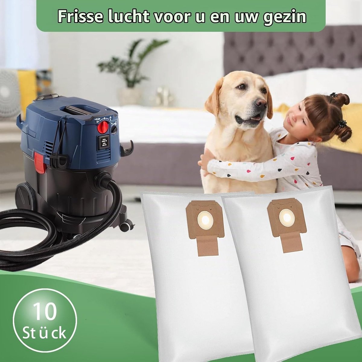 10 Stofzakken voor 35L Vacuum Cleaner - Geschikt voor Bosch Professional en Meer - Duurzaam en Efficiënt
